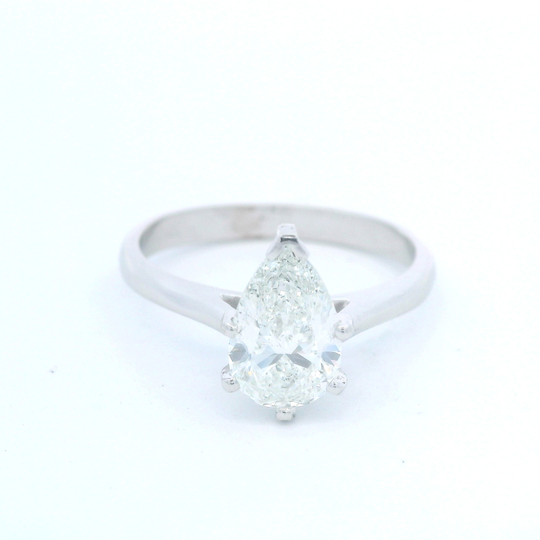 Pear Solitaire Engagement Ring
