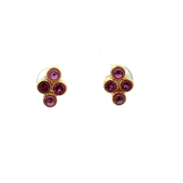 Garnet Stud Earrings