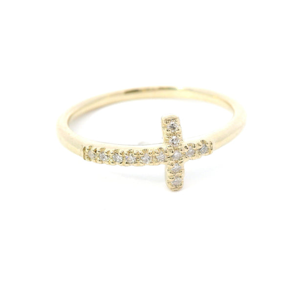 Diamond Cross Fashion Ring