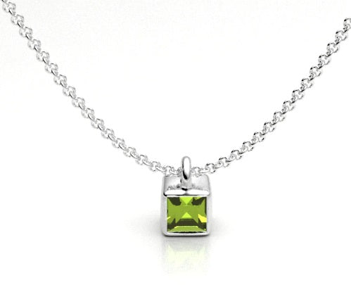 Sterling Silve Peridot Pendant