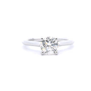 14 Karat White Gold Diamont Semi-Mount Engagement Ring