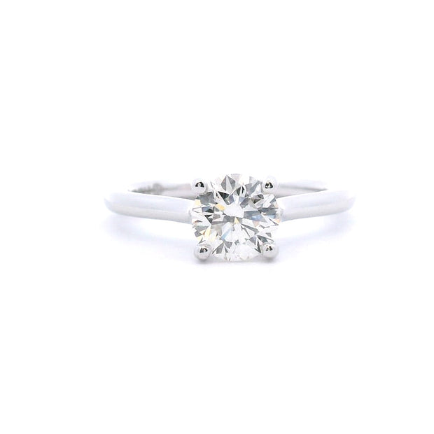 14 Karat White Gold Diamont Semi-Mount Engagement Ring
