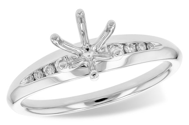 White Gold Diamond Semi-Mount Ring