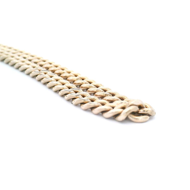 Estate 10K Yellow Gold Curb Link Chain 24"