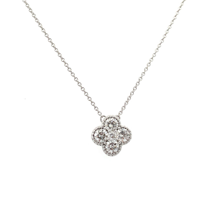 Diamond Flower Necklace