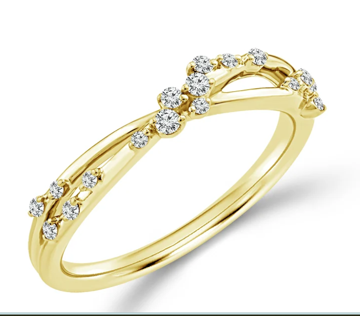 Diamond Twist Fashion Ring
