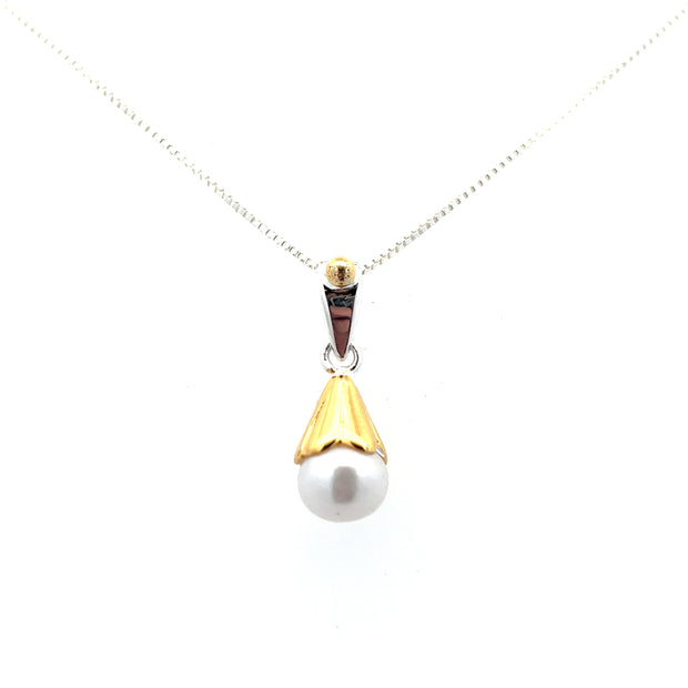 Sterling Silver Pearl Necklace