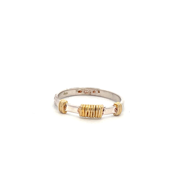 Sterling Silver and 22K Gold Vermeil Ring