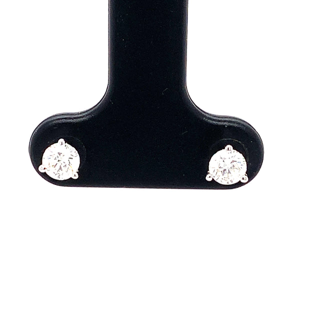 0.47ctw Round Diamond Stud Earrings