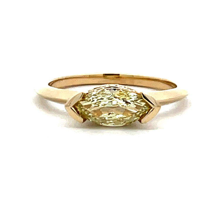 14 Karat Yellow Gold Engagement Ring