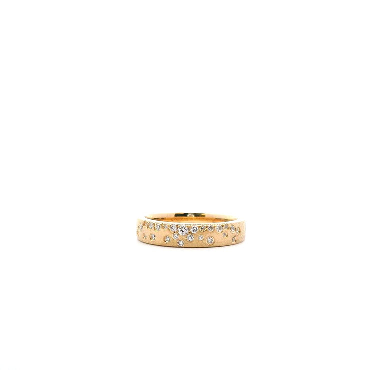Yellow Gold Diamond Confetti Fashion Ring