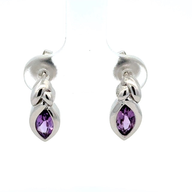 Sterling Silver Amethyst Earrings