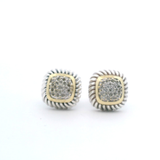 Estate David Yurman "Albion" Diamond Earrings