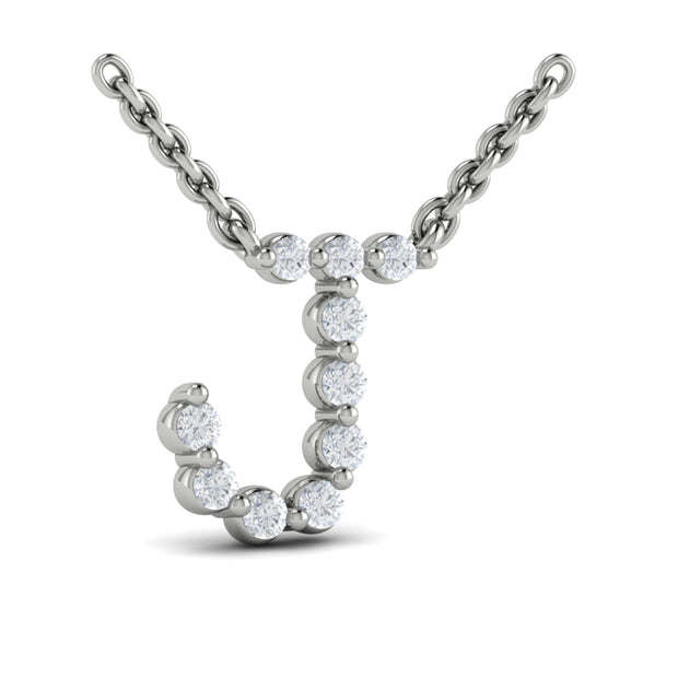 14 Karat White Diamond Pendant/Necklace | 0.19 carats total weight
