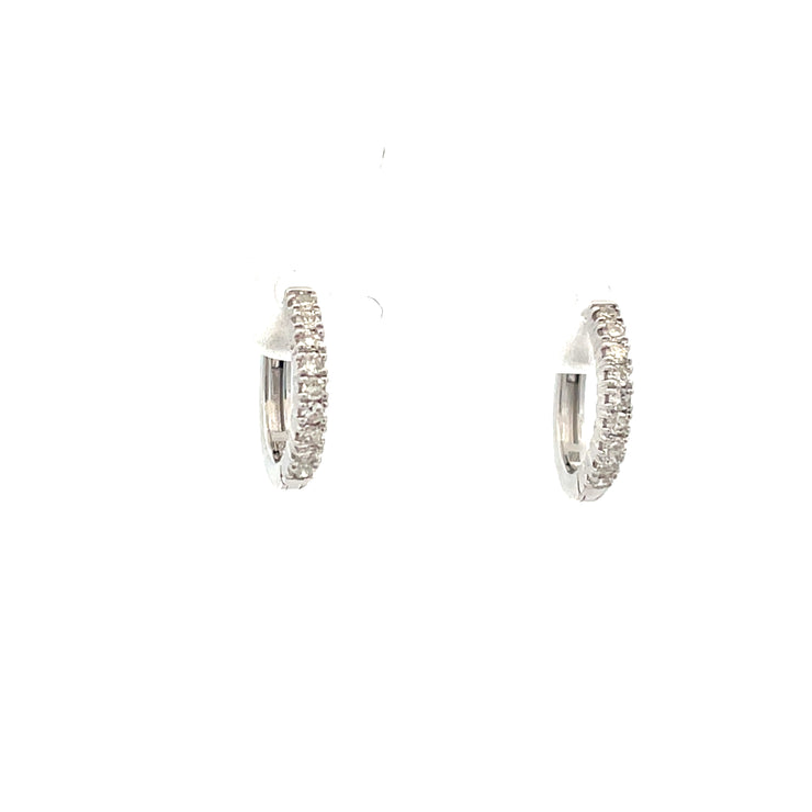 Diamond Hoop Earrings