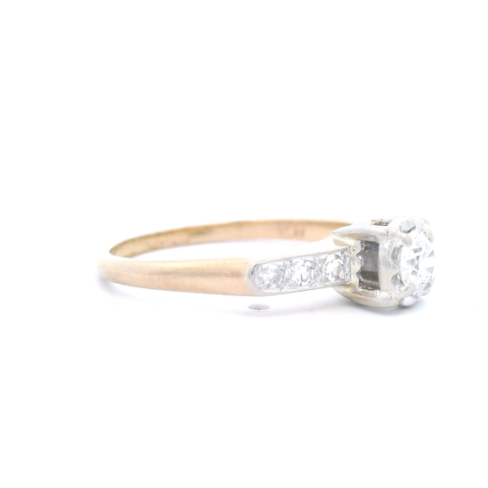 Estate Diamond Engagement Ring w/ Illusion Head