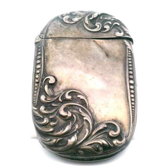 Estate Sterling Silver Vesta Match Case