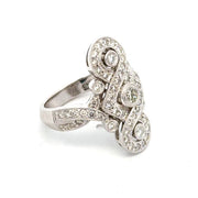 Estate Diamond Swirl Ring