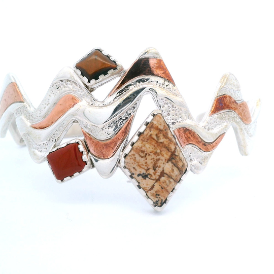 Estate Signed Carolyn Pollack Cuff Bracelet