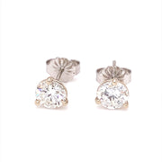 1.42ctw14K White Gold Diamond Stud Earrings