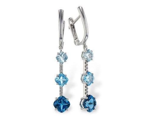 Blue Topaz Earrings