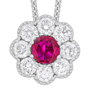 Ruby & Diamond Flower