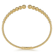 14K Yellow Gold Bujukan Open Bangle