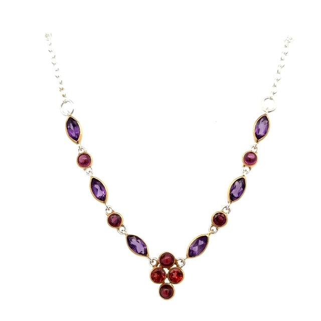 Amethest & Garnet Necklace