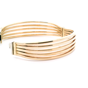 Estate 5 Row Tapered Bangle Bracelet
