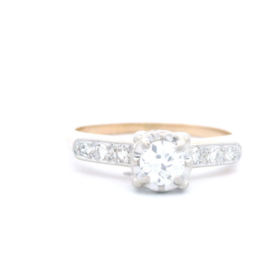 Estate Diamond Engagement Ring w/ Illusion Head