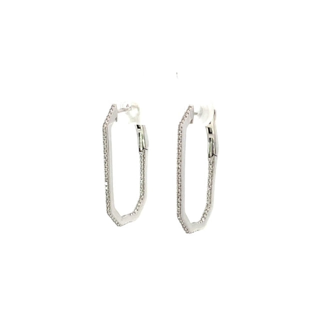 Diamond Hoop Earrings