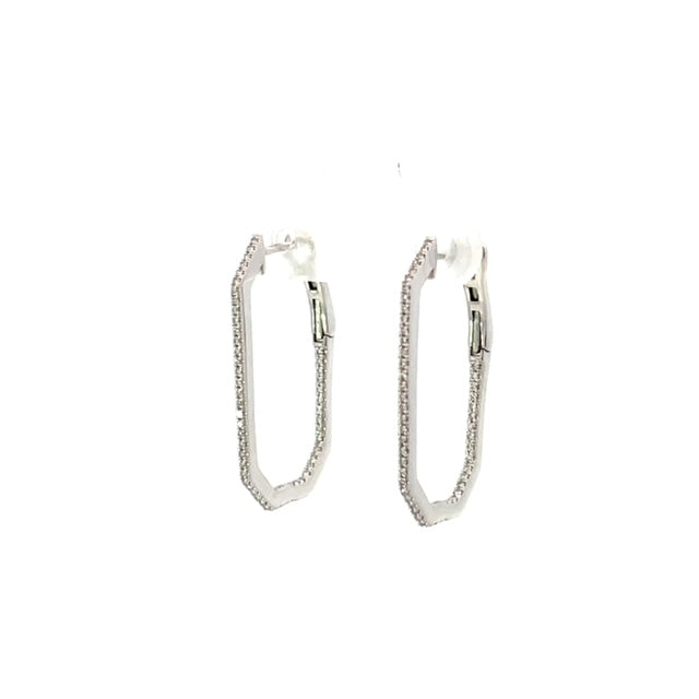 Diamond Hoop Earrings