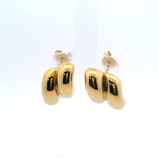 Double Row Curved Earrings