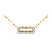 14 Karat Yellow Diamond Pendant/Necklace | 0.48 carats total weight