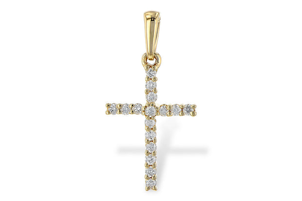 14 Karat Diamond Cross 0.10ctw