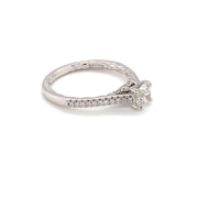 14 Karat Diamond Engagement Ring with Round Center