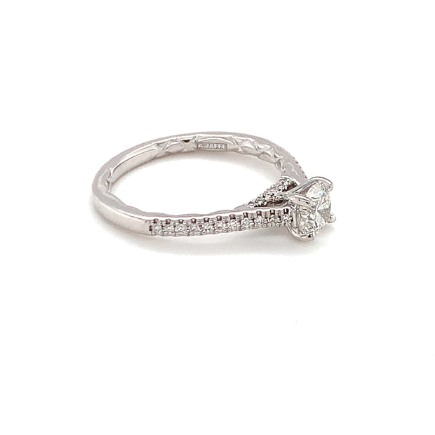 14 Karat Diamond Engagement Ring with Round Center