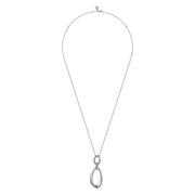 925 Sterling Silver Bujukan Drop Pendant Necklace