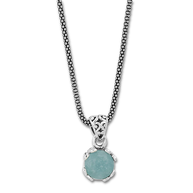 Sterling Silver Aquamarine Necklace