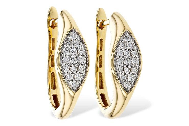Diamond Hoop Earrings
