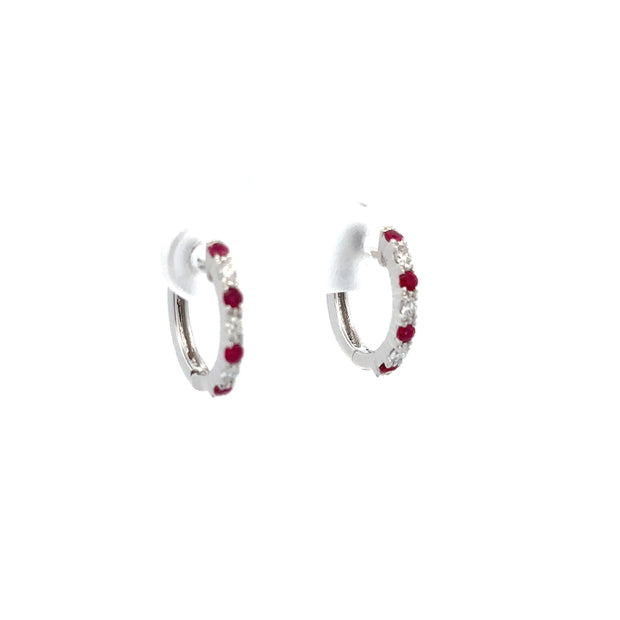 14 Karat Rubies Earrings