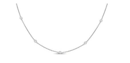 Diamond Station Necklace