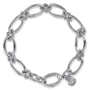 925 Sterling Silver Bujukan Link Bracelect