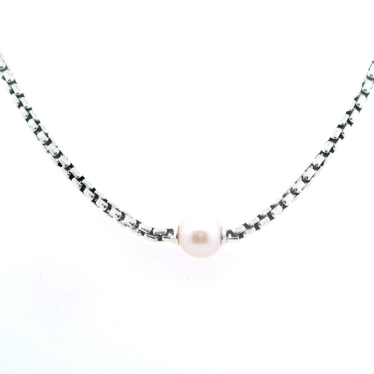 Sterling Silver Pearl Necklace