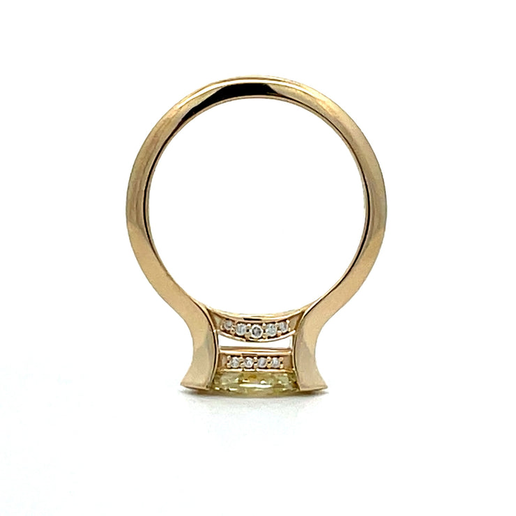 14 Karat Yellow Gold Engagement Ring