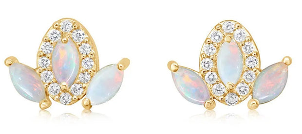 14 Karat Opals Earrings