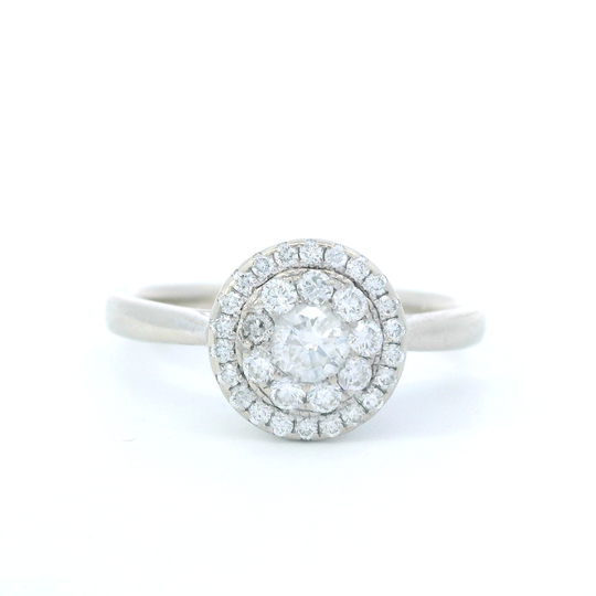 Diamond Cluster Ring w/ Diamond Halo
