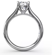 Platinum Diamond Semi-Mount Ring