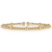 14K Yellow Gold Bujukan Split Bangle