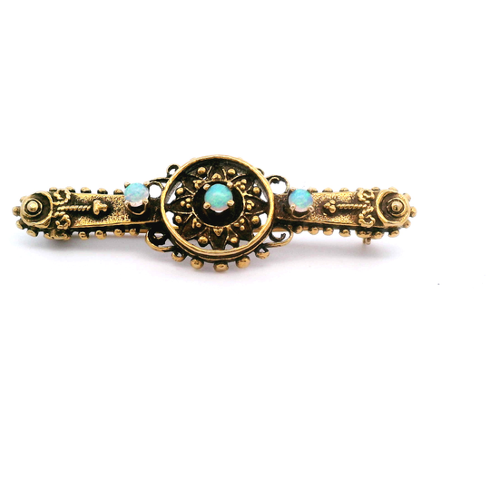 Estate Victorian Opal Bar Pin/Brooch